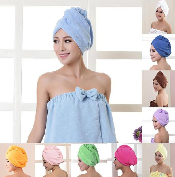 Women's Microfiber Hair drying cap