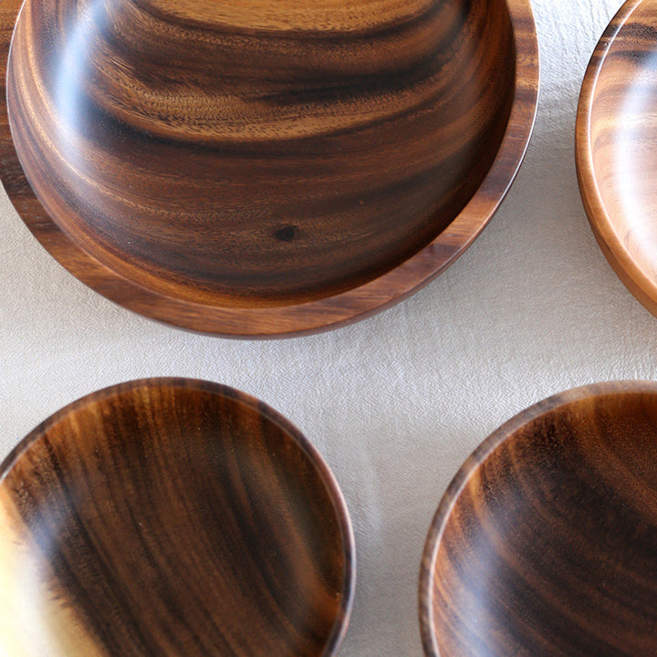 Acacia wooden bowl tableware