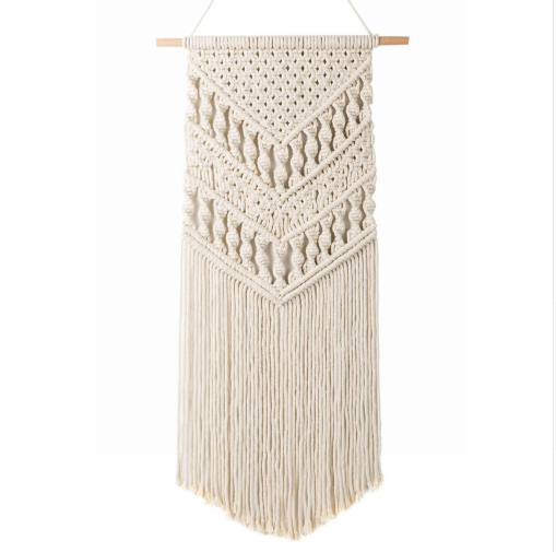 Bohemian macrame woven hanging tapestry