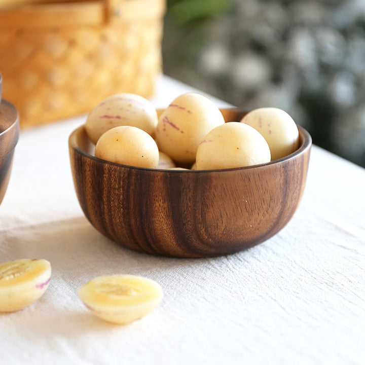 Acacia wooden bowl tableware