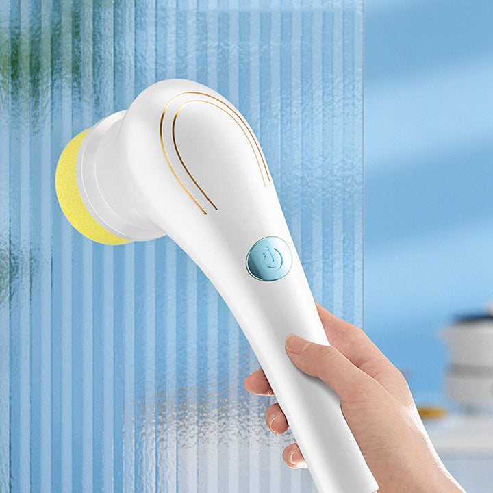 Electric Handheld Dishwashing Brush - Kitchen Household Handheld Scrubber