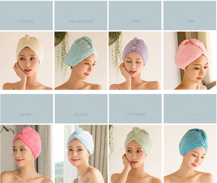 Women's Microfiber Hair drying cap