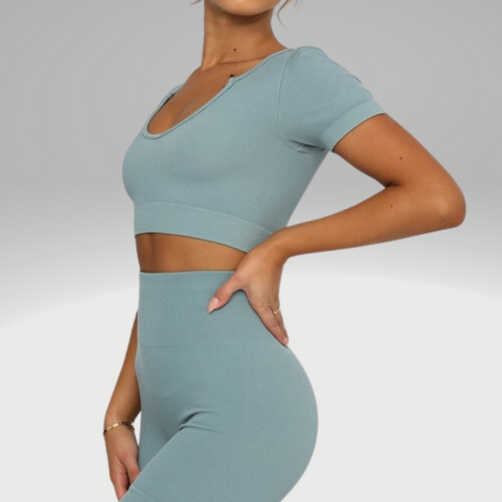 Seamless Cropped Sports Tee